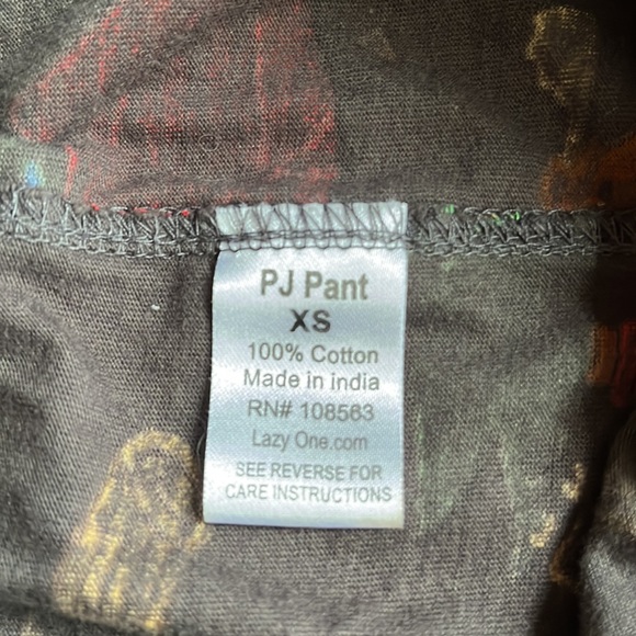 Lazy One Happy Camper Sleep Pants Size XS - Picture 8 of 13